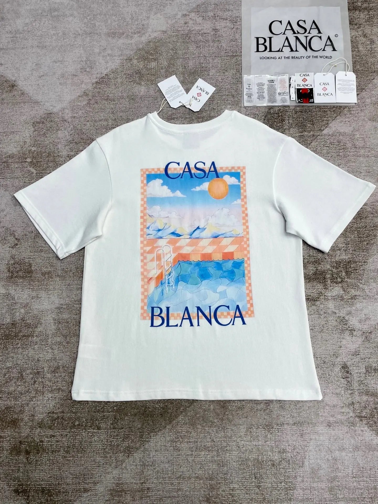 Casa Blanca Surreal Pool Tee - SECOND SOURCE