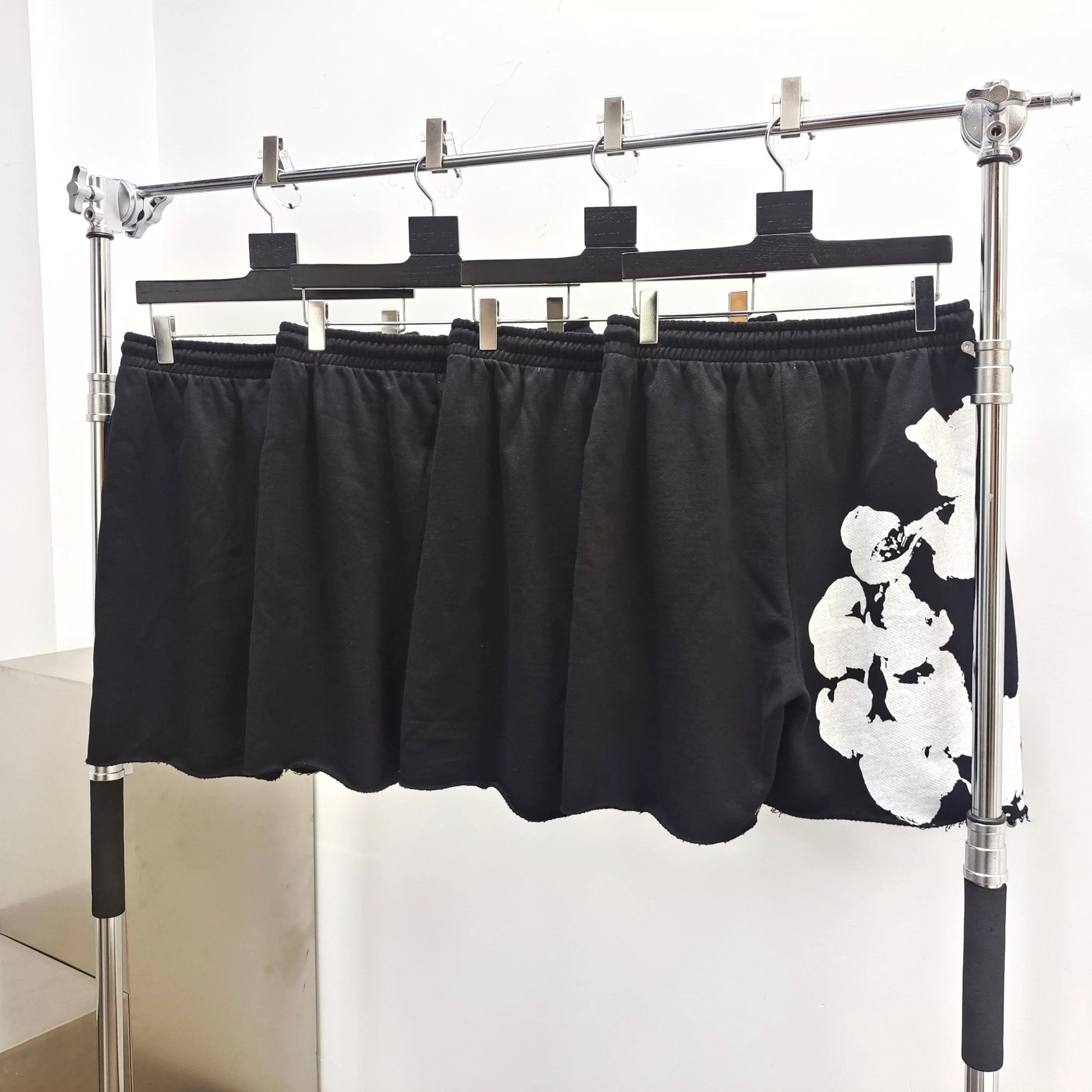 Denim Tears Biggie Wreath Shorts Black SECOND SOURCE