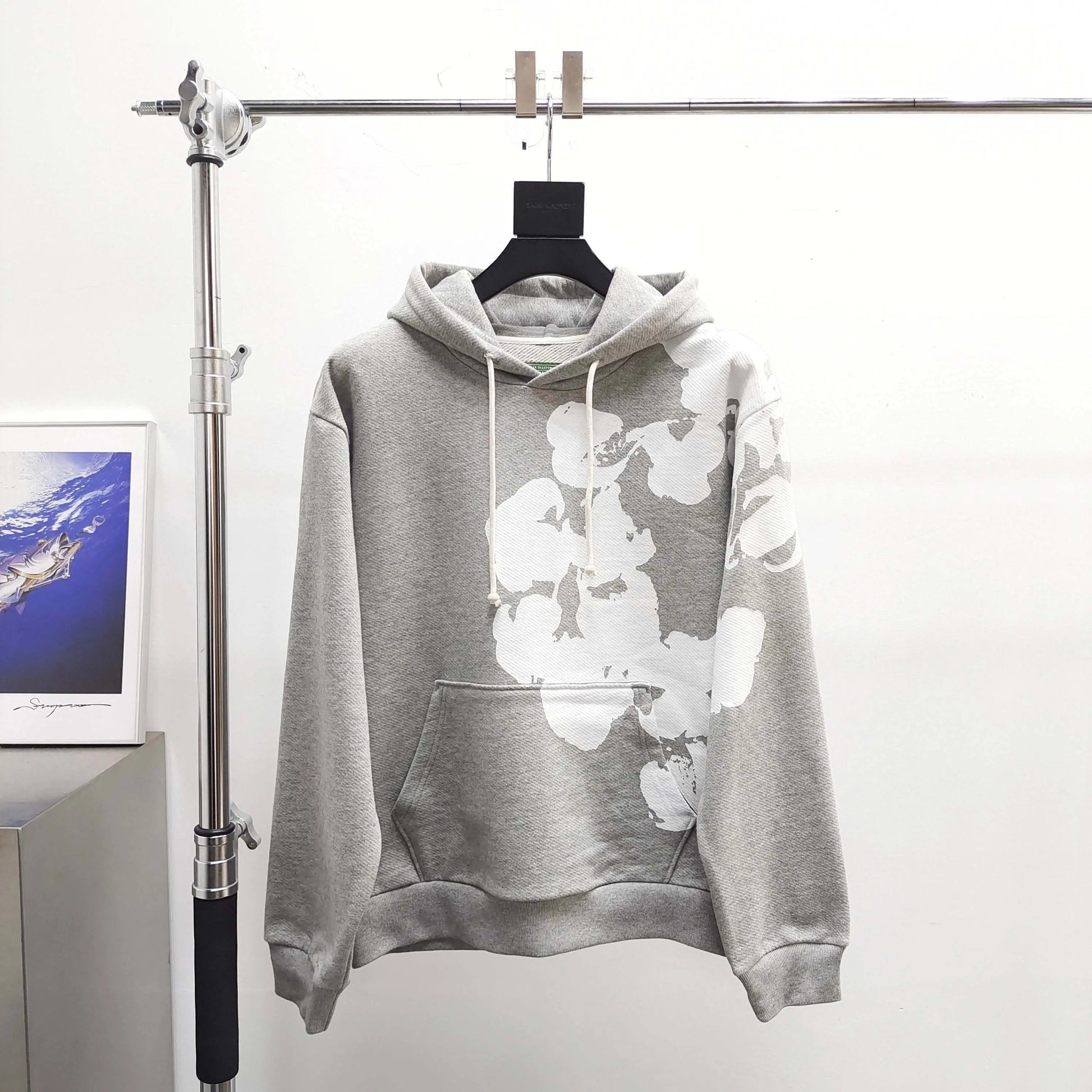 Denim Tears Biggie Wreath Hoodie Grey SECOND SOURCE