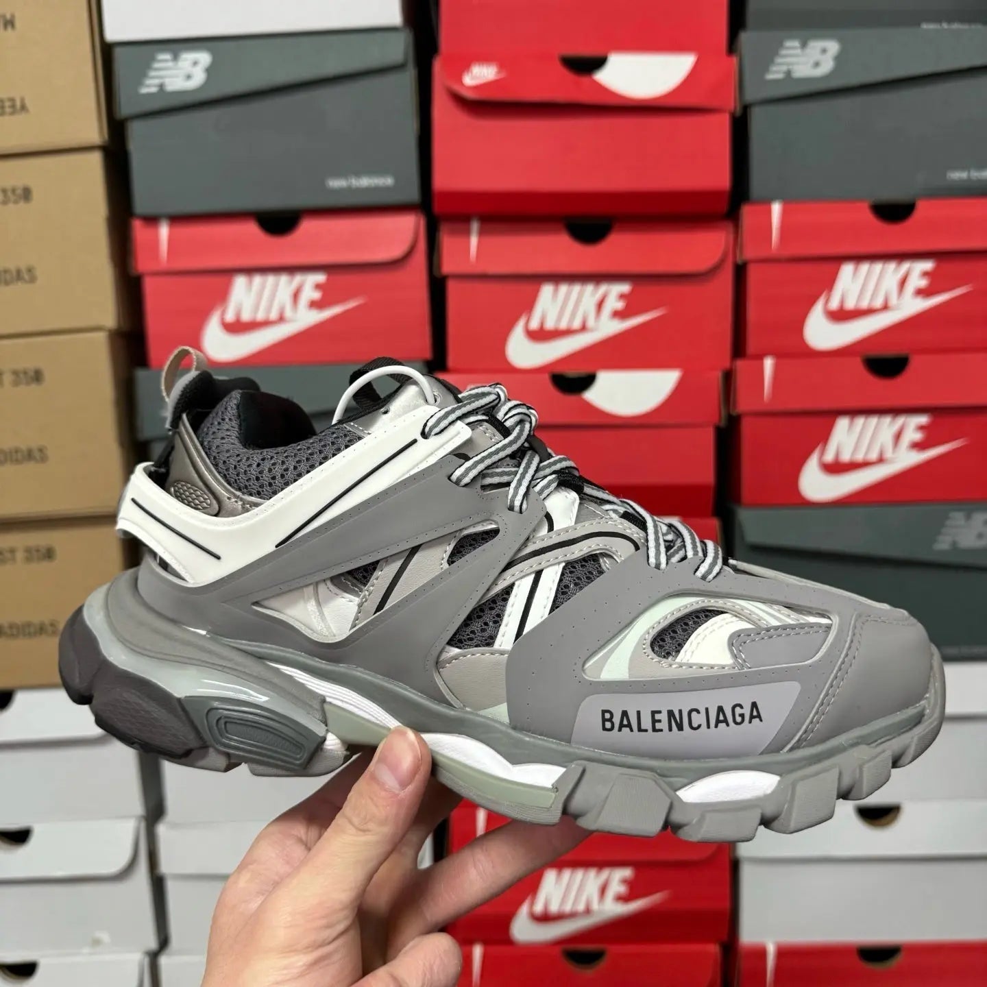 Blenciaga Tracks LED Light Grey - SECOND SOURCE