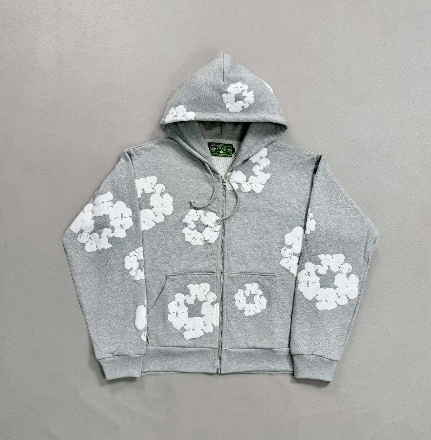 Denim Tears Hoodie Grey - SECOND SOURCE