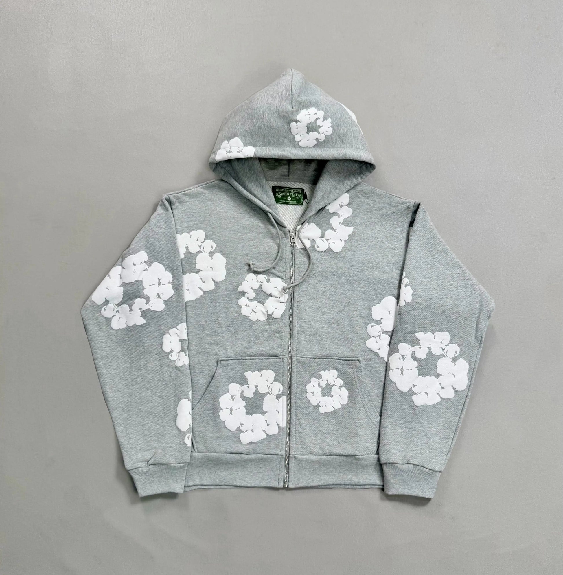 Denim Tears Hoodie Grey - SECOND SOURCE