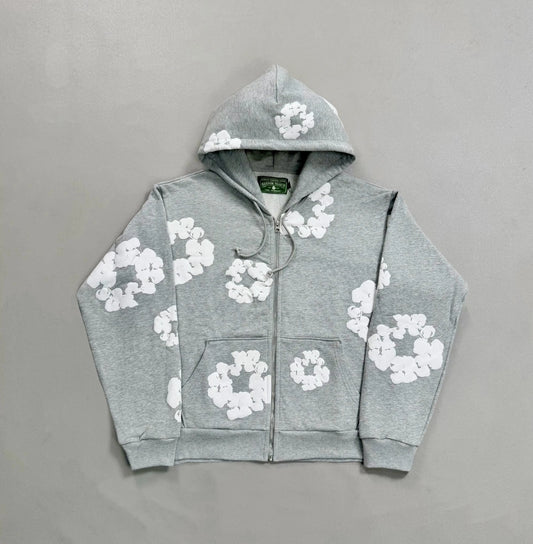 Denim Tears Hoodie Grey - SECOND SOURCE