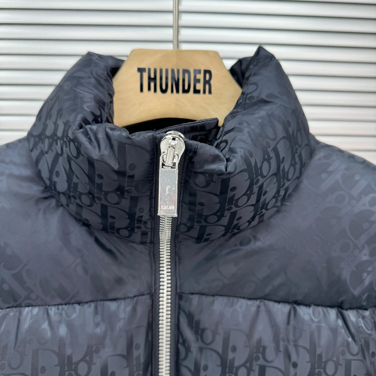 Dior Oblique Monogram Puffer In Navy SECOND SOURCE