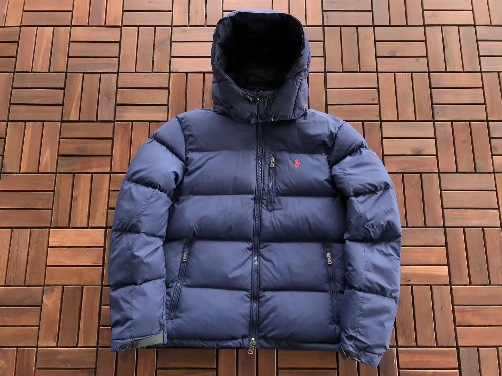 Polo Ralph Lauren Navy/Black Gorham Down Puffer Jackets SECOND SOURCE