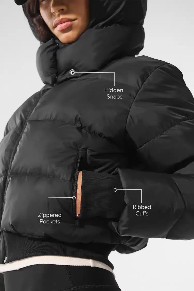 Alo Puffer Crop Jacket - SECOND SOURCE