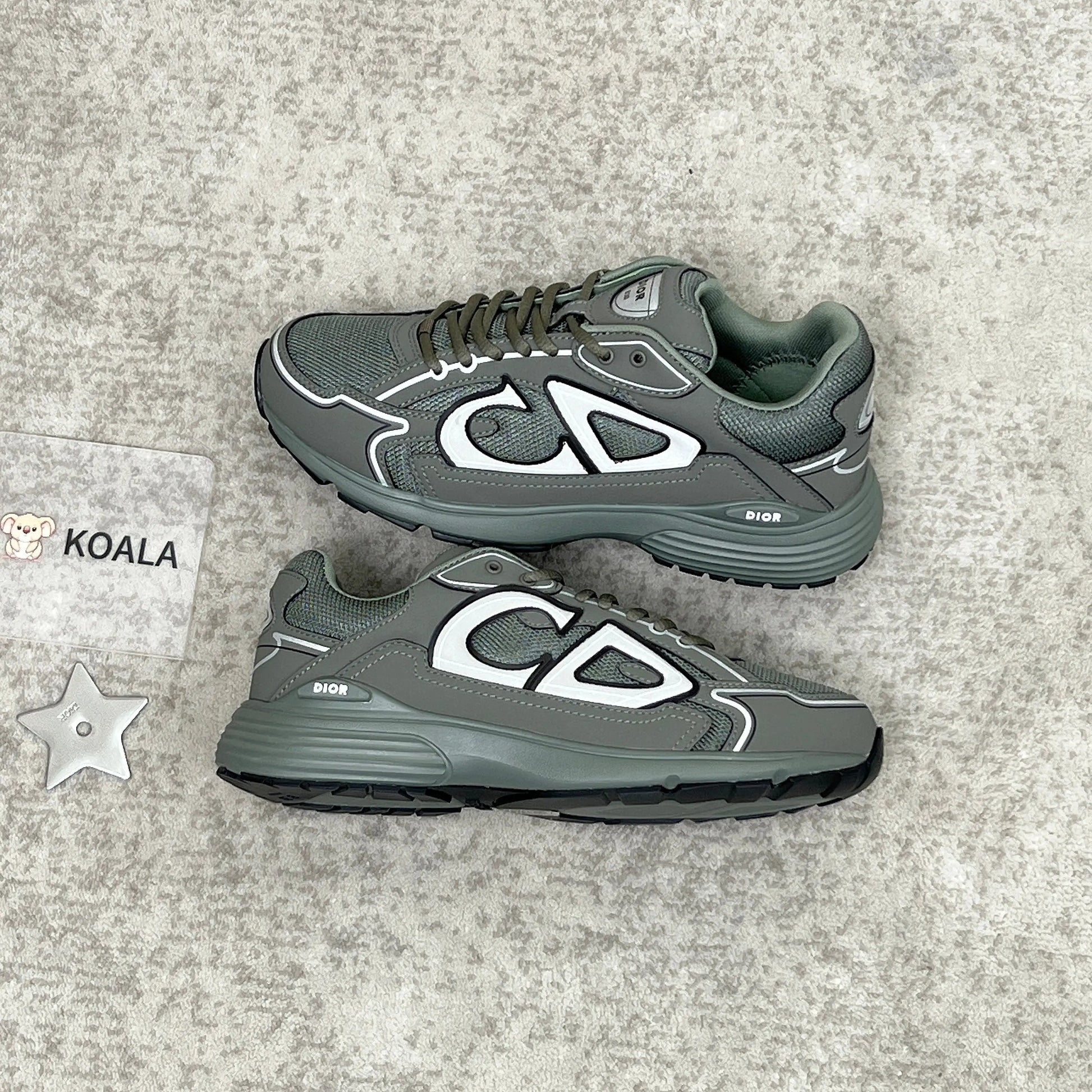 Dior B30 Countdown Sneaker in Olive SECOND SOURCE