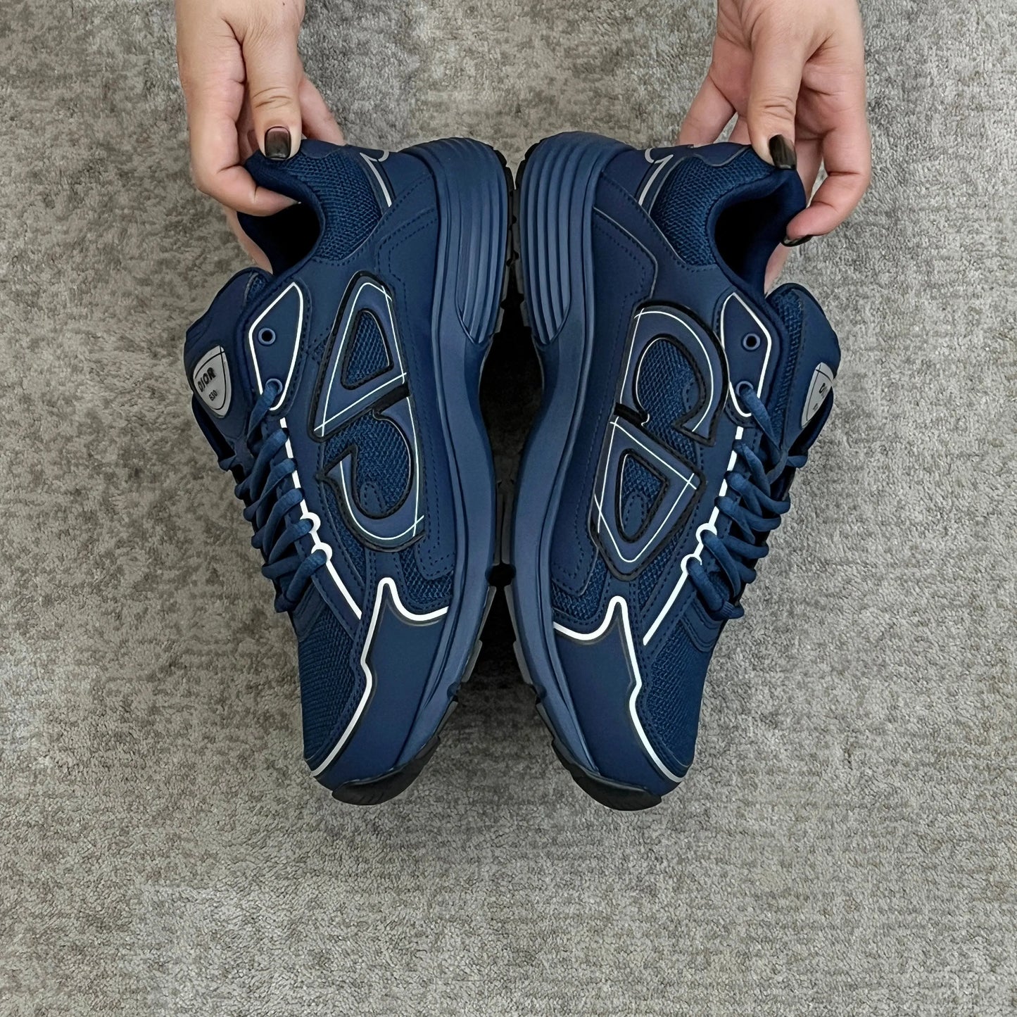 Dior B30 Countdown Sneaker in Navy SECOND SOURCE