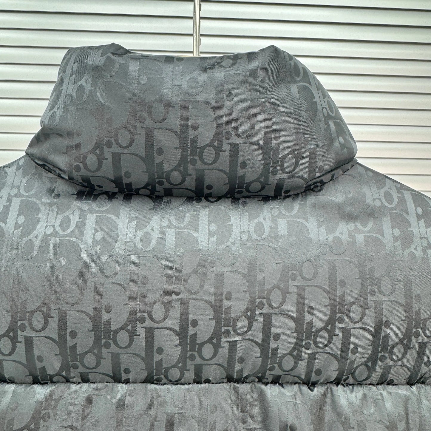 Dior Oblique Monogram Puffer In Black SECOND SOURCE