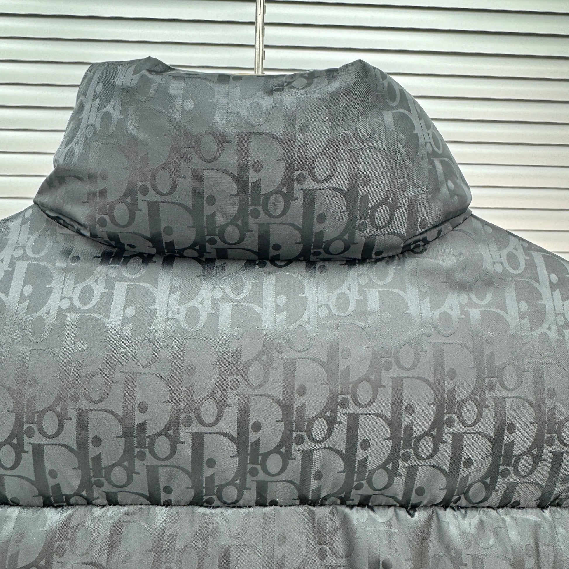 Dior Oblique Monogram Puffer In Black SECOND SOURCE