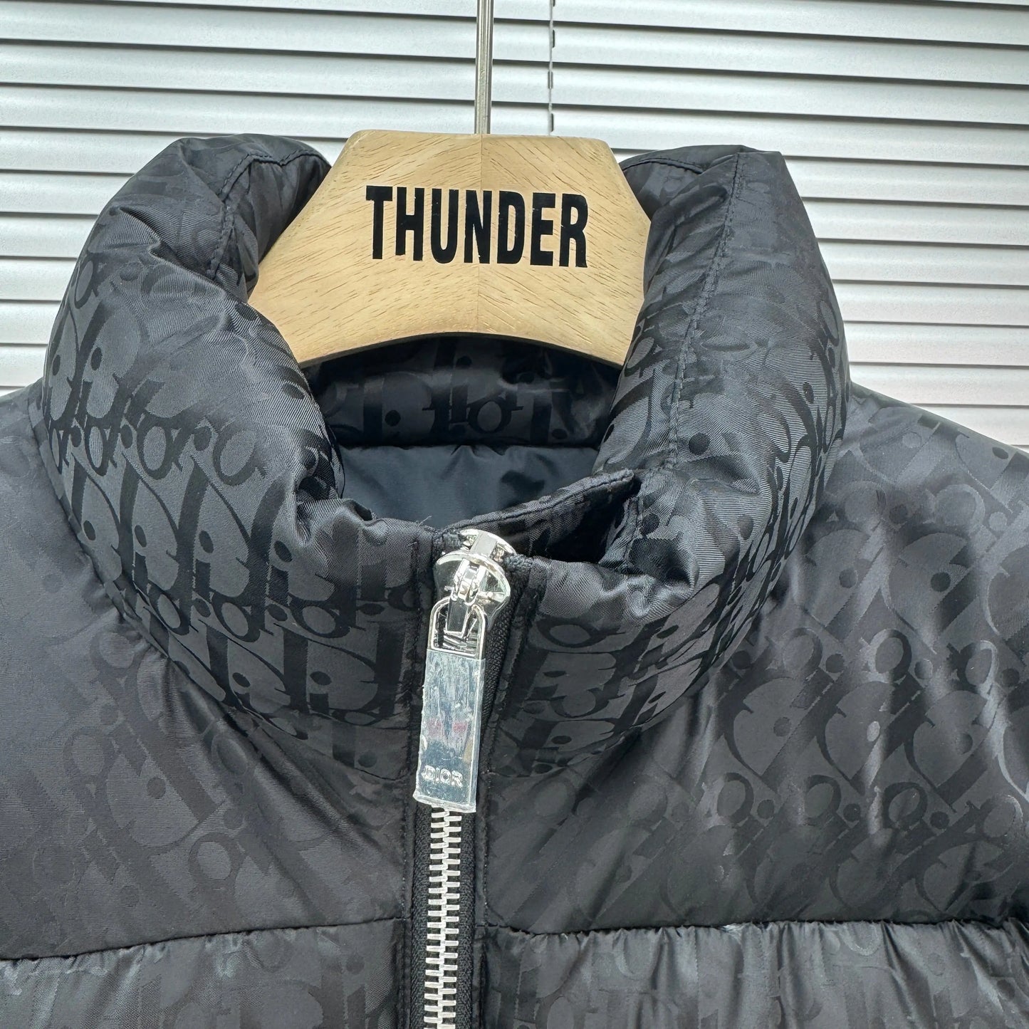 Dior Oblique Monogram Puffer In Black SECOND SOURCE