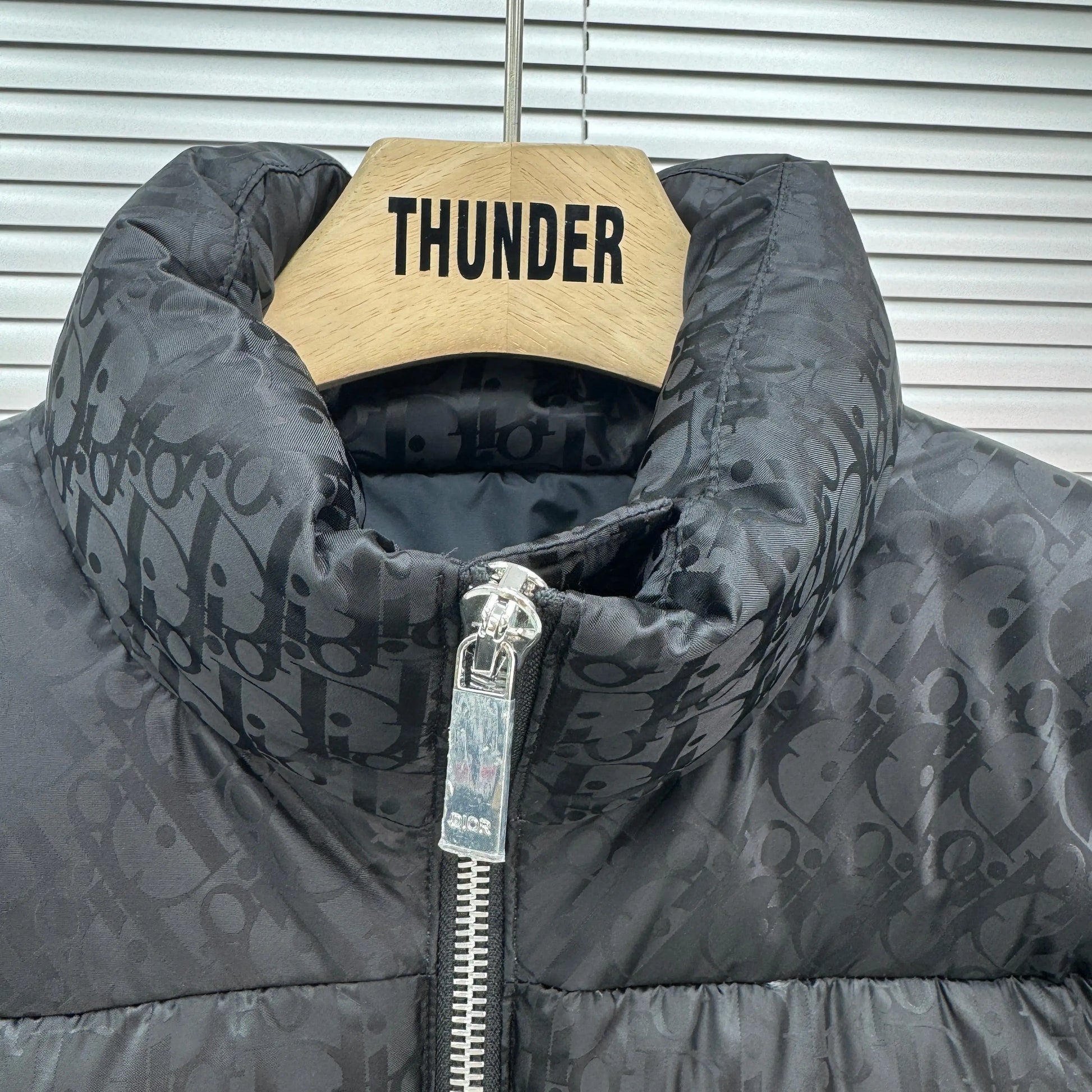 Dior Oblique Monogram Puffer In Black SECOND SOURCE