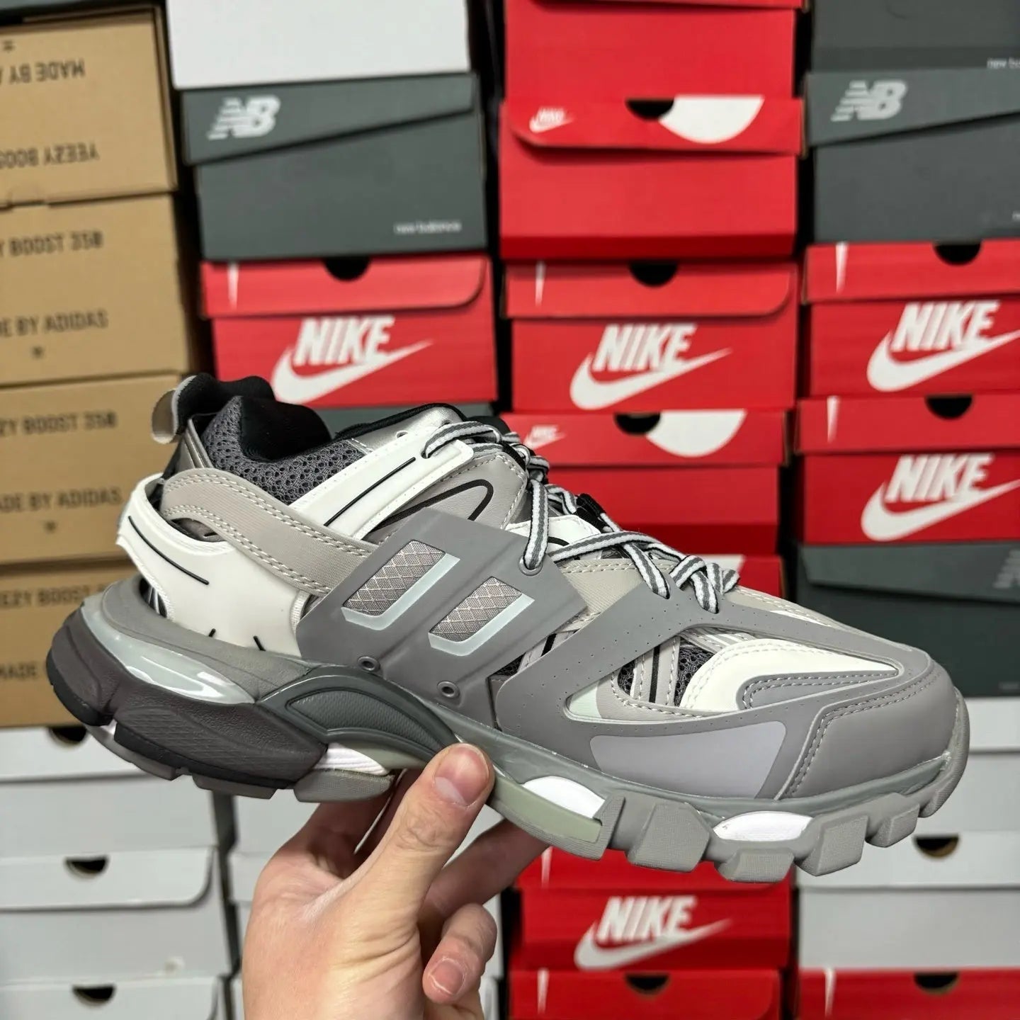 Blenciaga Tracks LED Light Grey - SECOND SOURCE