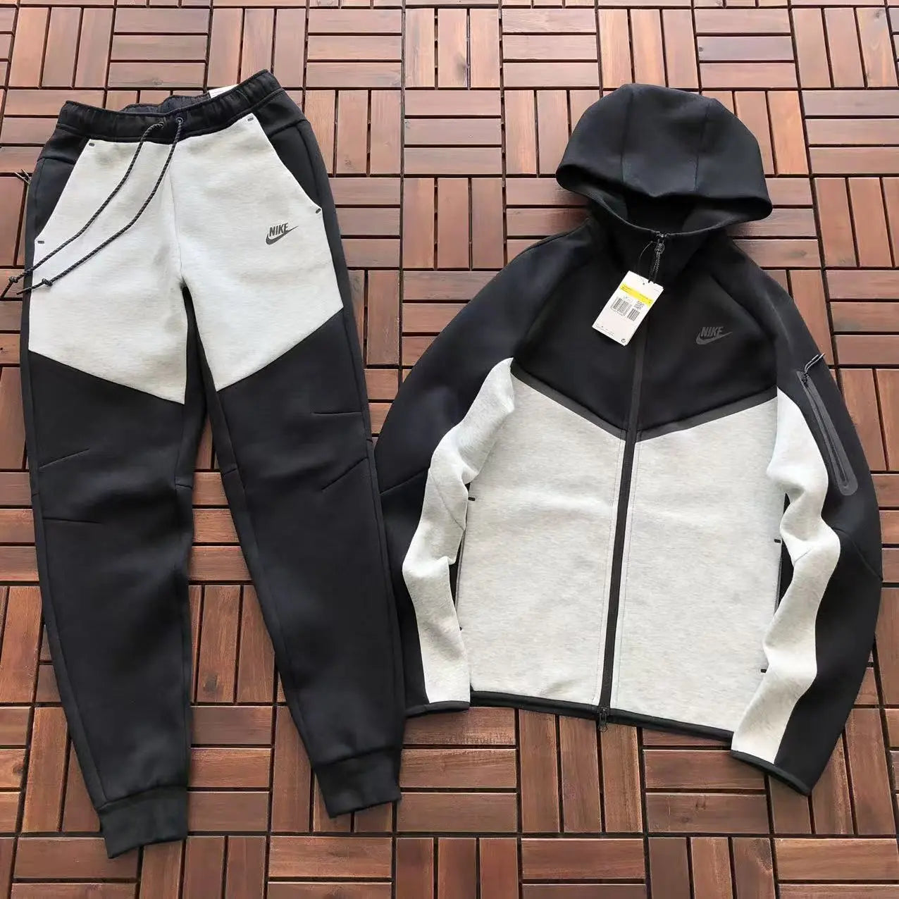 Nike Tech Fleece Black Grey 2025 - SECOND SOURCE