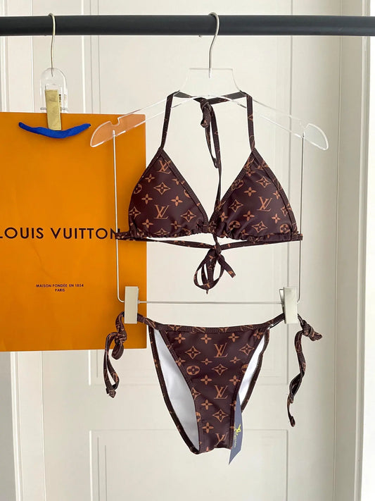 Louis Vuitton Swimwear Bikini in Brown SECOND SOURCE