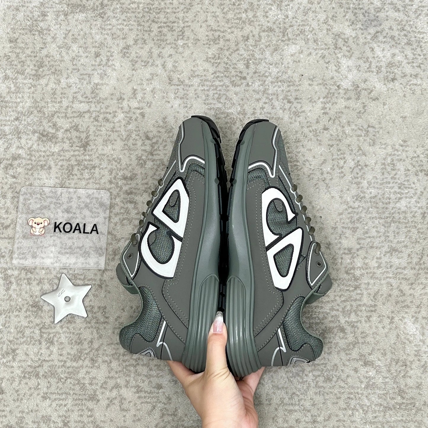 Dior B30 Countdown Sneaker in Olive SECOND SOURCE