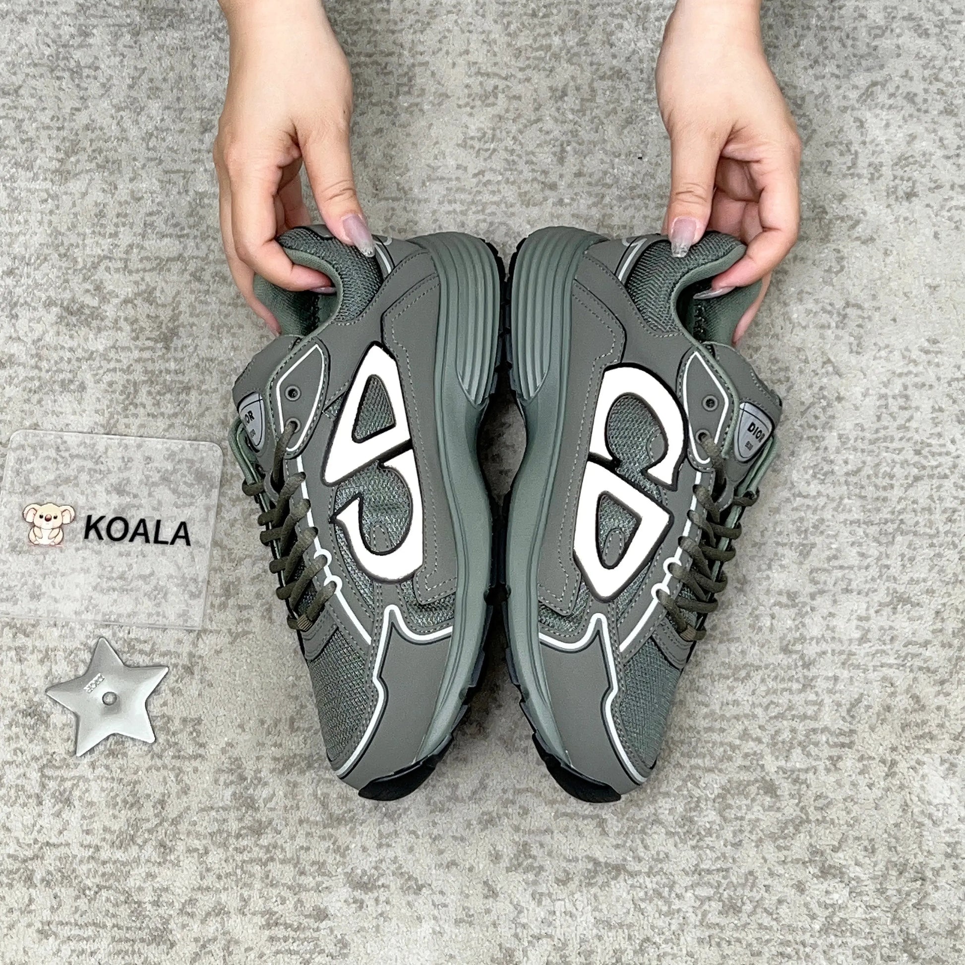 Dior B30 Countdown Sneaker in Olive SECOND SOURCE