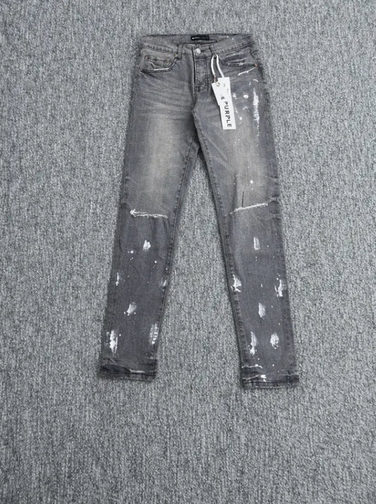 Purple Brand Jeans Grey White Splatter - SECOND SOURCE