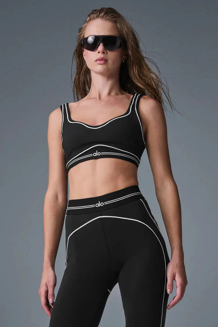Alo Airbrush Heart Throb Bra And Leggings All Colourways SECOND SOURCE
