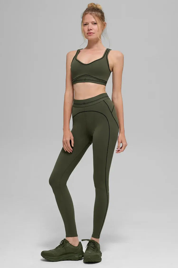 Alo Airbrush Heart Throb Bra And Leggings All Colourways SECOND SOURCE