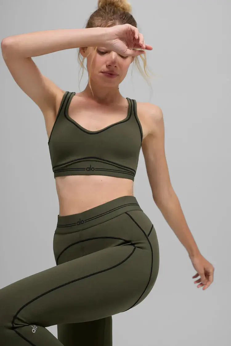 Alo Airbrush Heart Throb Bra And Leggings All Colourways SECOND SOURCE
