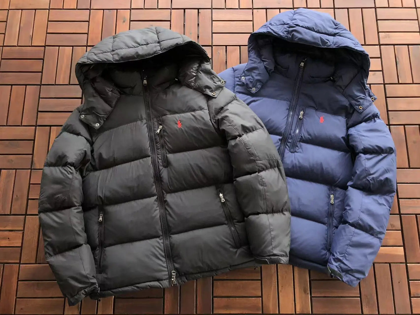Polo Ralph Lauren Navy/Black Gorham Down Puffer Jackets SECOND SOURCE