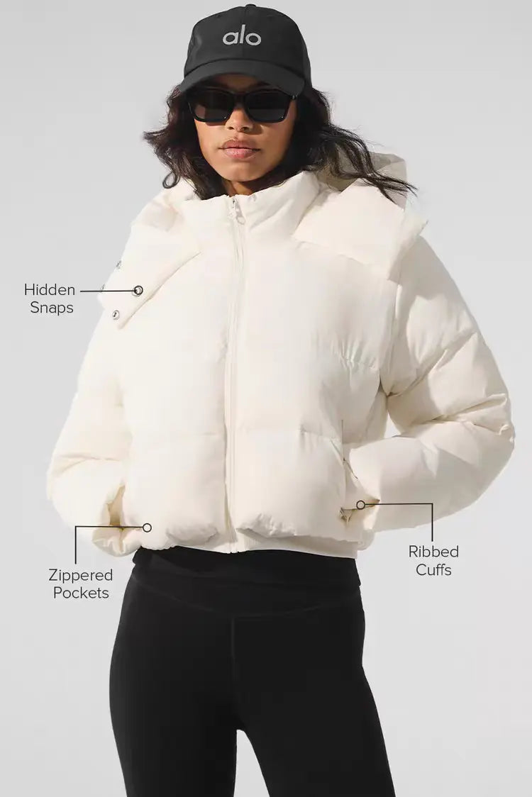 Alo Puffer Crop Jacket - SECOND SOURCE