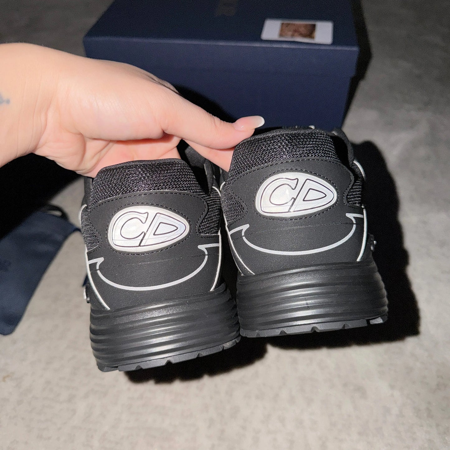 Dior B30 Countdown Sneaker in Black SECOND SOURCE