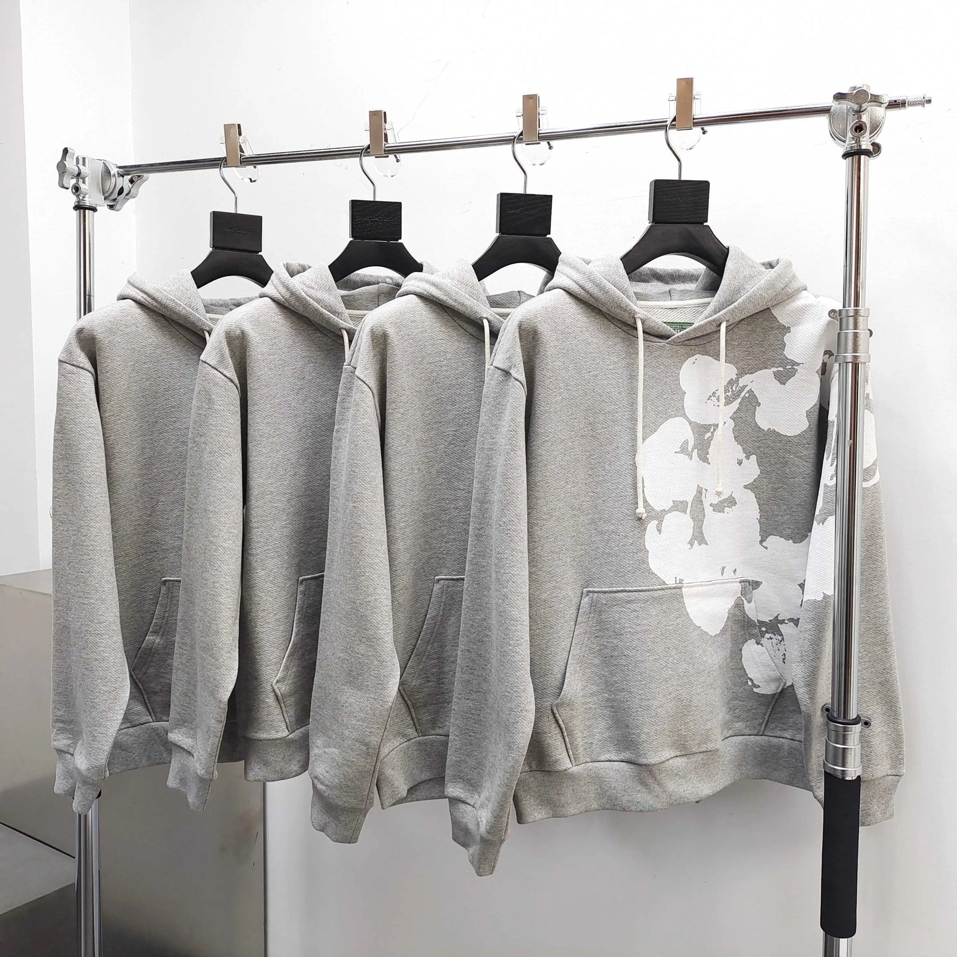 Denim Tears Biggie Wreath Hoodie Grey SECOND SOURCE
