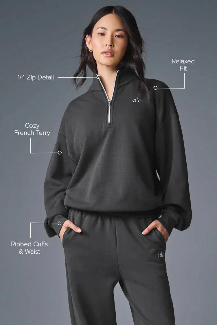 Alo Womens Quater Zip Set - SECOND SOURCE