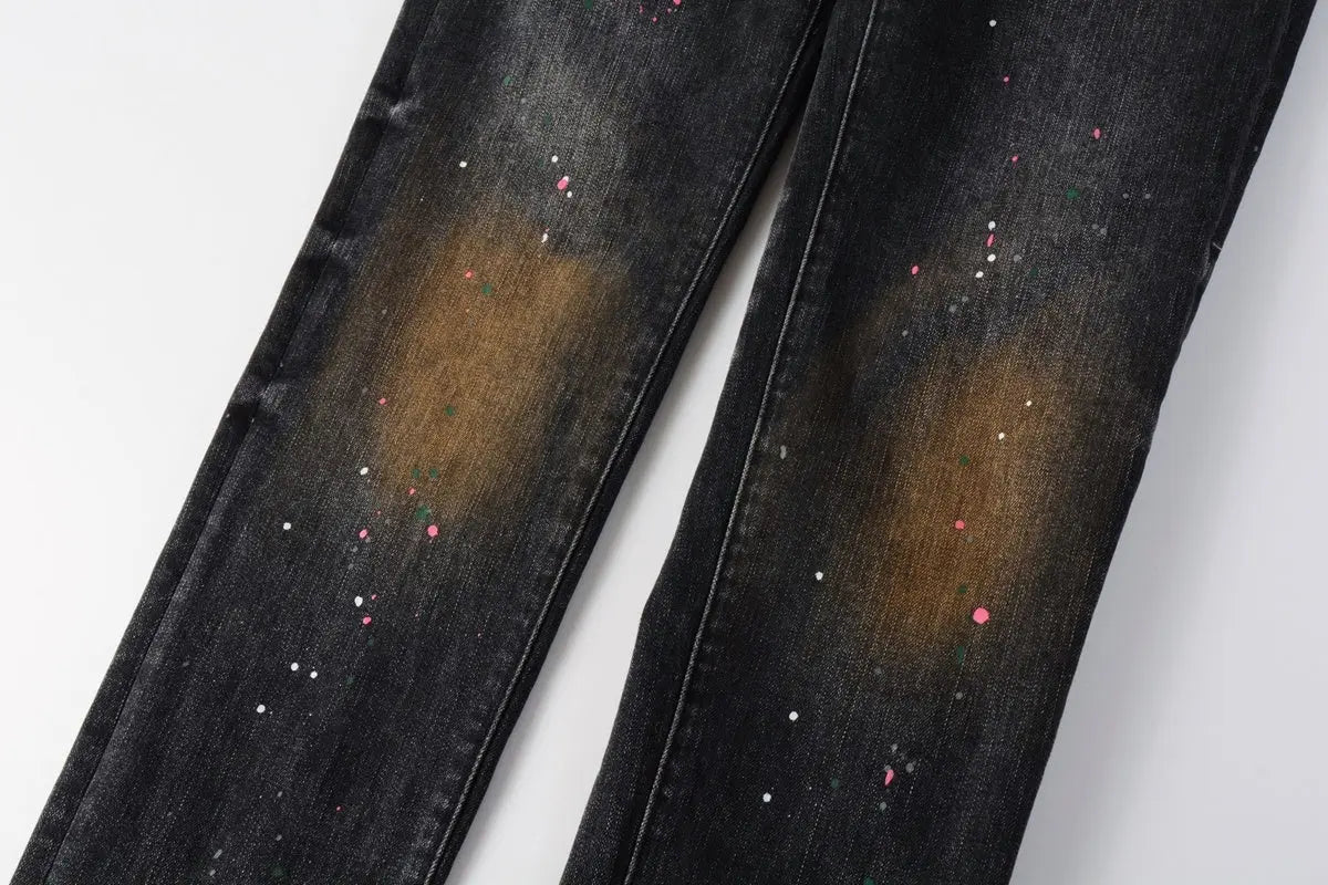 Purple Brand Jeans Black Orange Spray - SECOND SOURCE