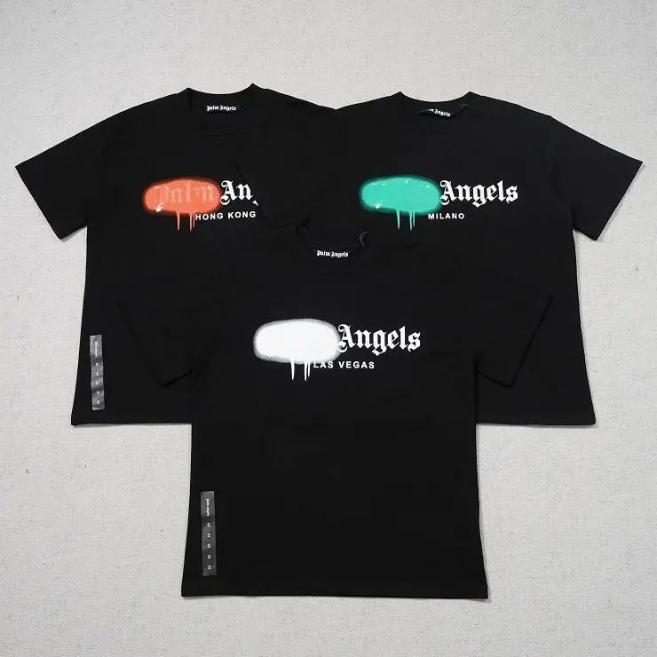 Palm Angles Spray Paint T-Shirt - SECOND SOURCE