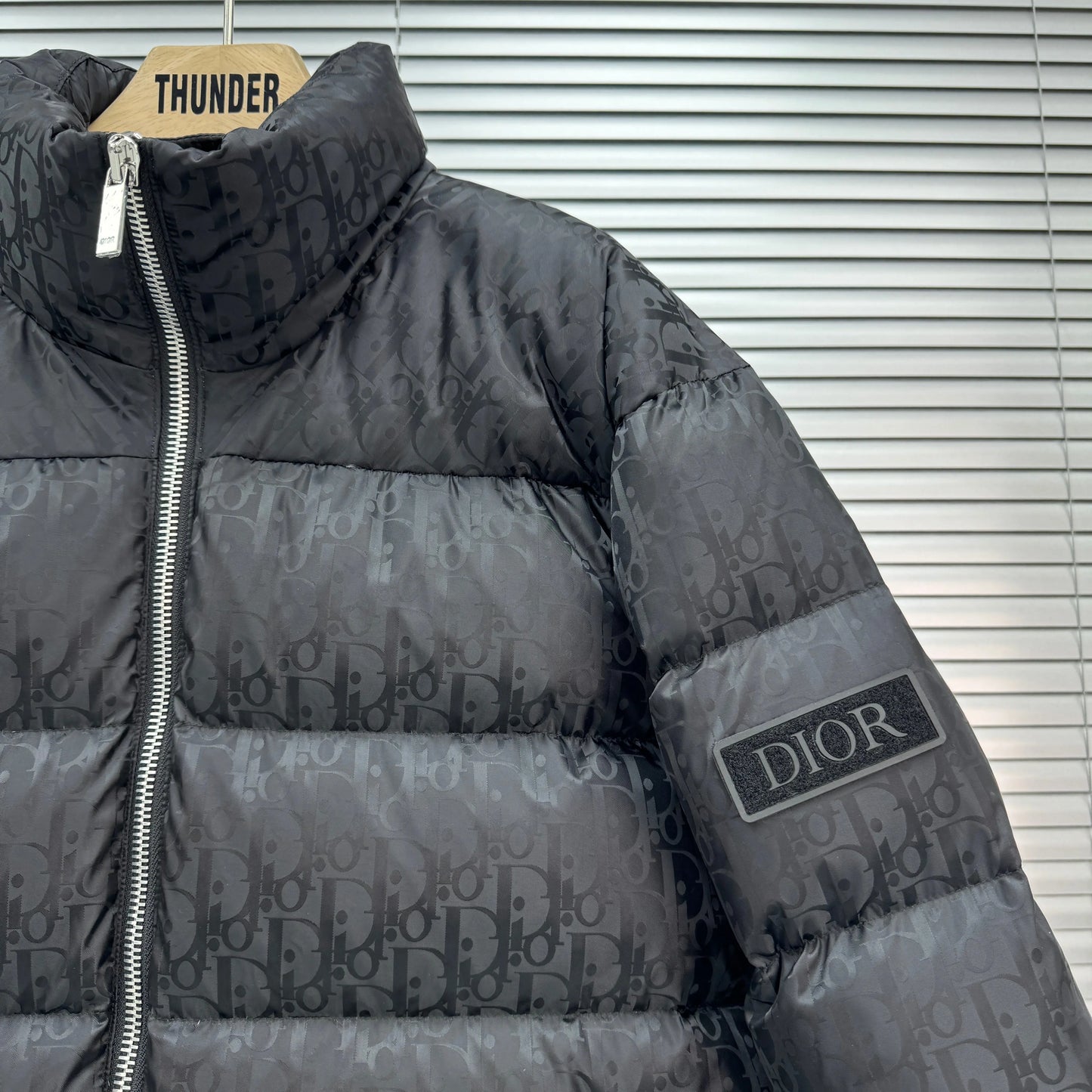 Dior Oblique Monogram Puffer In Black SECOND SOURCE