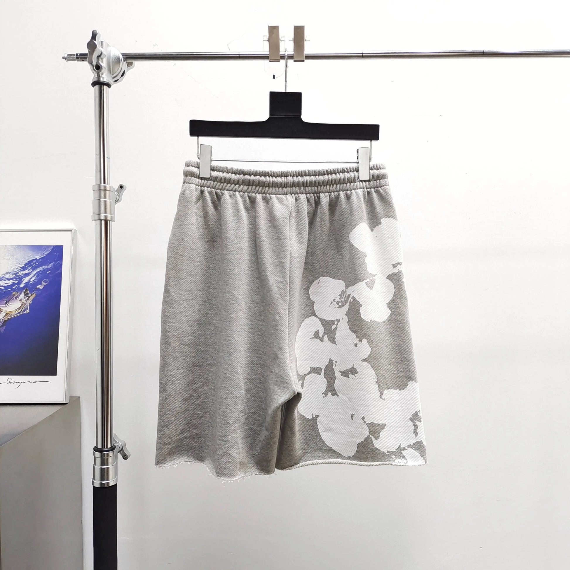 Denim Tears Wreath Shorts Grey SECOND SOURCE