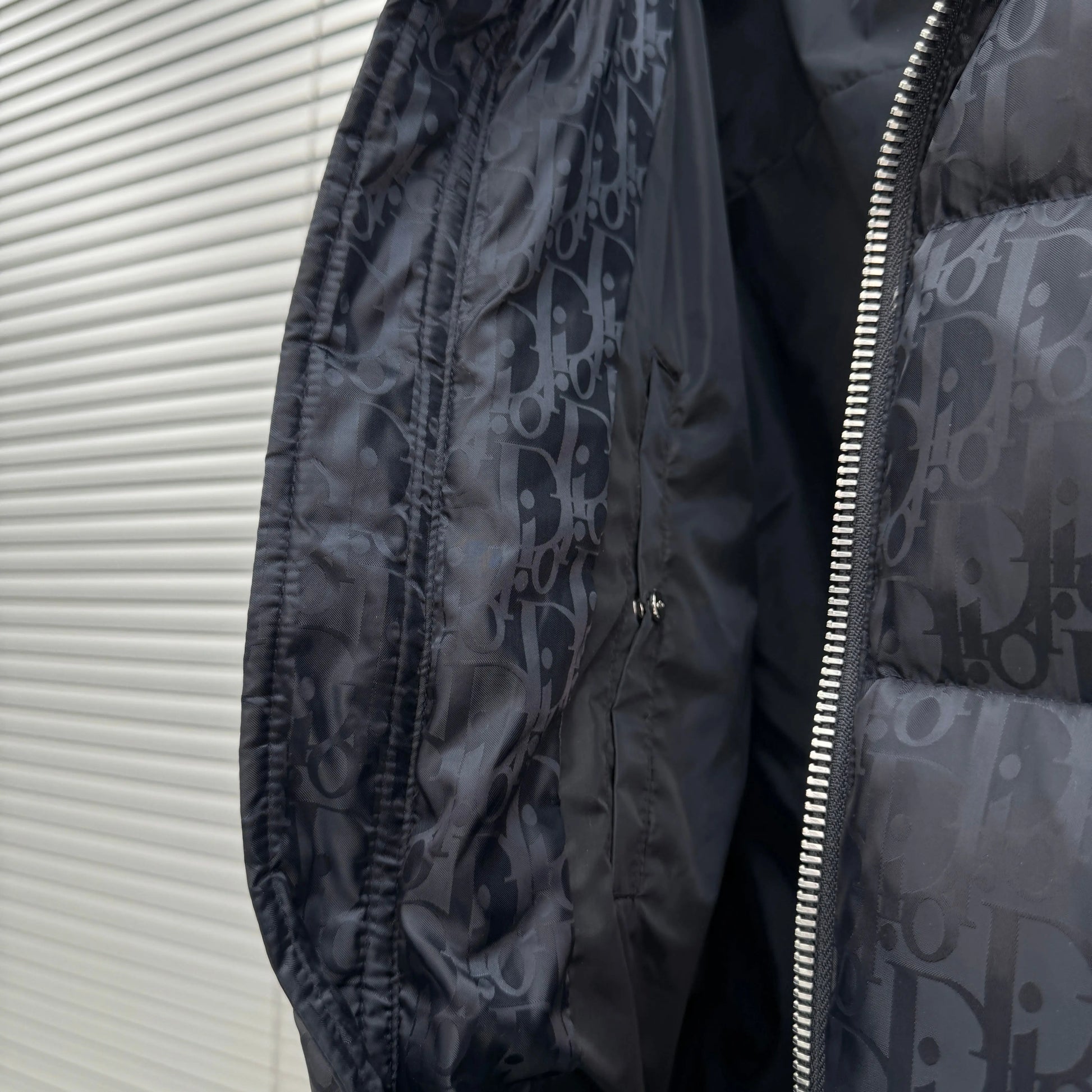 Dior Oblique Monogram Puffer In Navy SECOND SOURCE