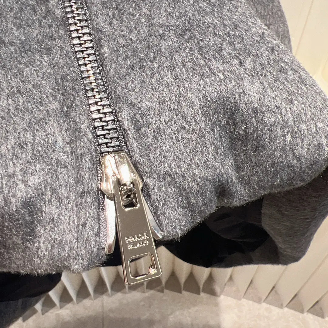Prada Wool Belted Down Gilet - SECOND SOURCE