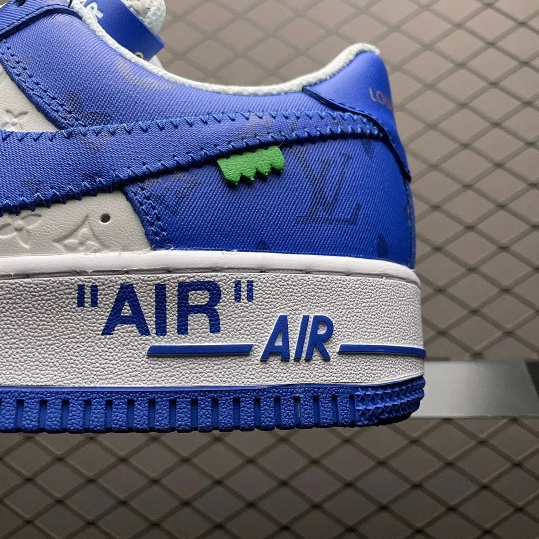 NIKE X LOUIS VUITTON Blue Air Force 1 - SECOND SOURCE
