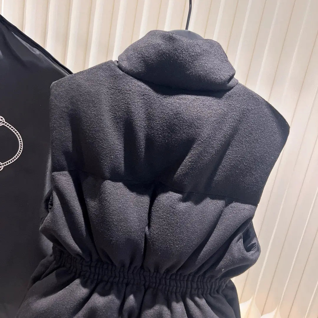 Prada Wool Belted Down Gilet - SECOND SOURCE