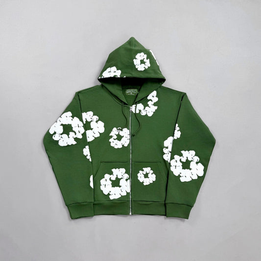 Denim Tears Hoodie Green - SECOND SOURCE