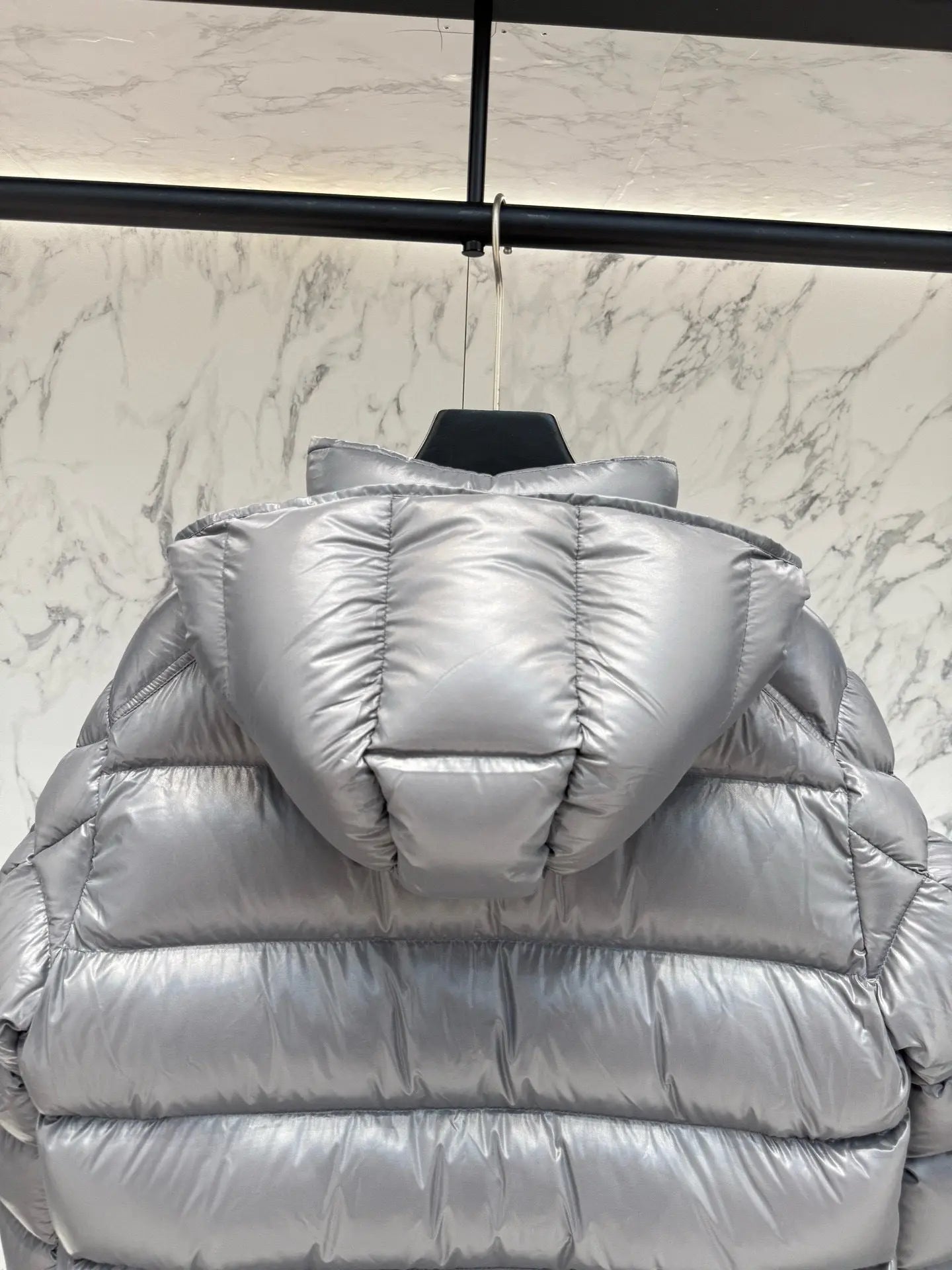 Moncler Maya Silver and Maroon - SECOND SOURCE