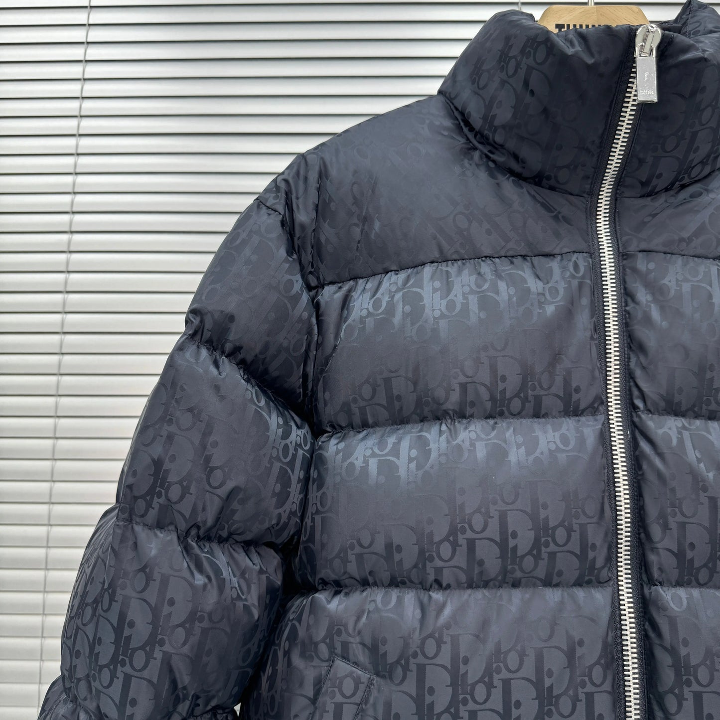 Dior Oblique Monogram Puffer In Navy SECOND SOURCE