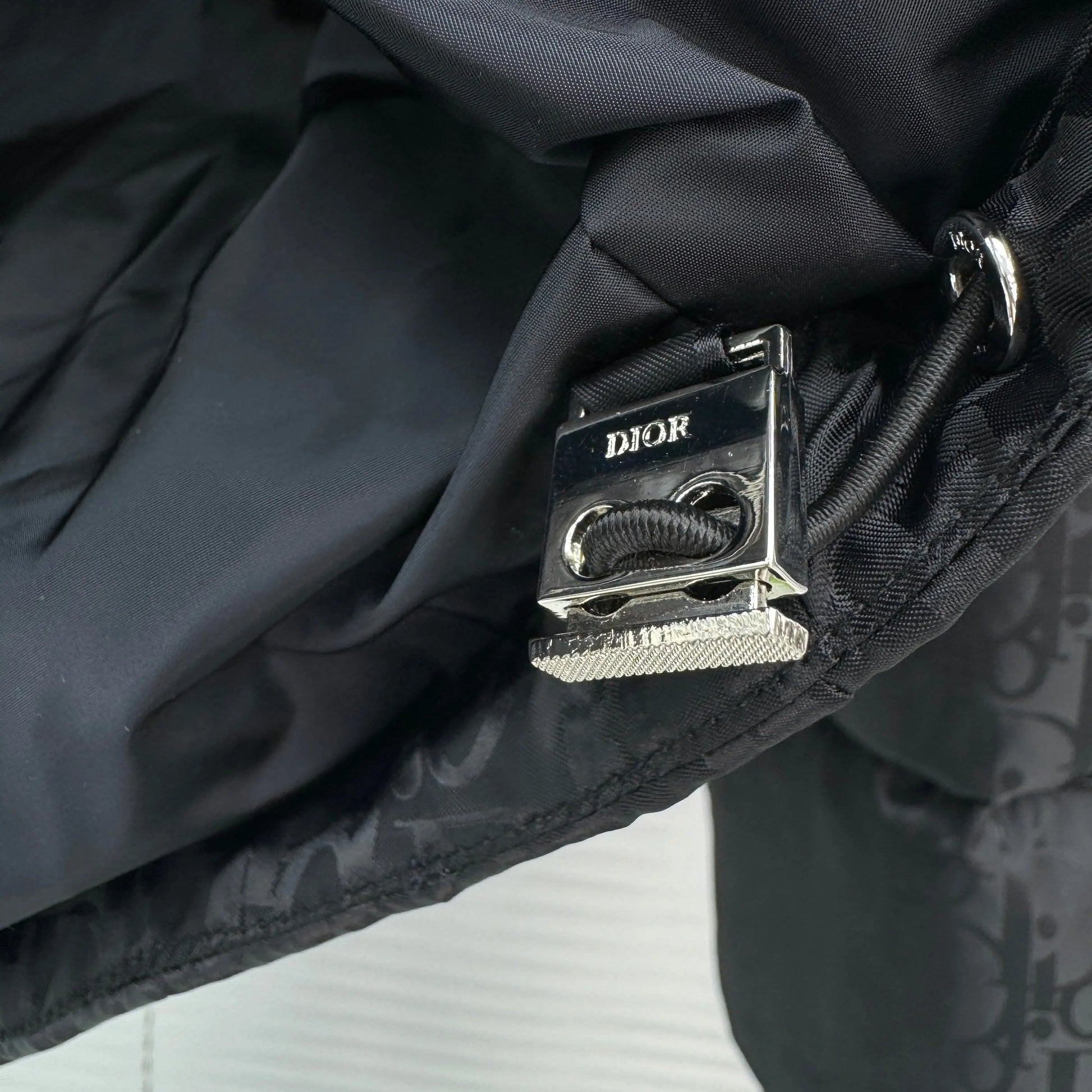 Dior Oblique Monogram Puffer In Black SECOND SOURCE