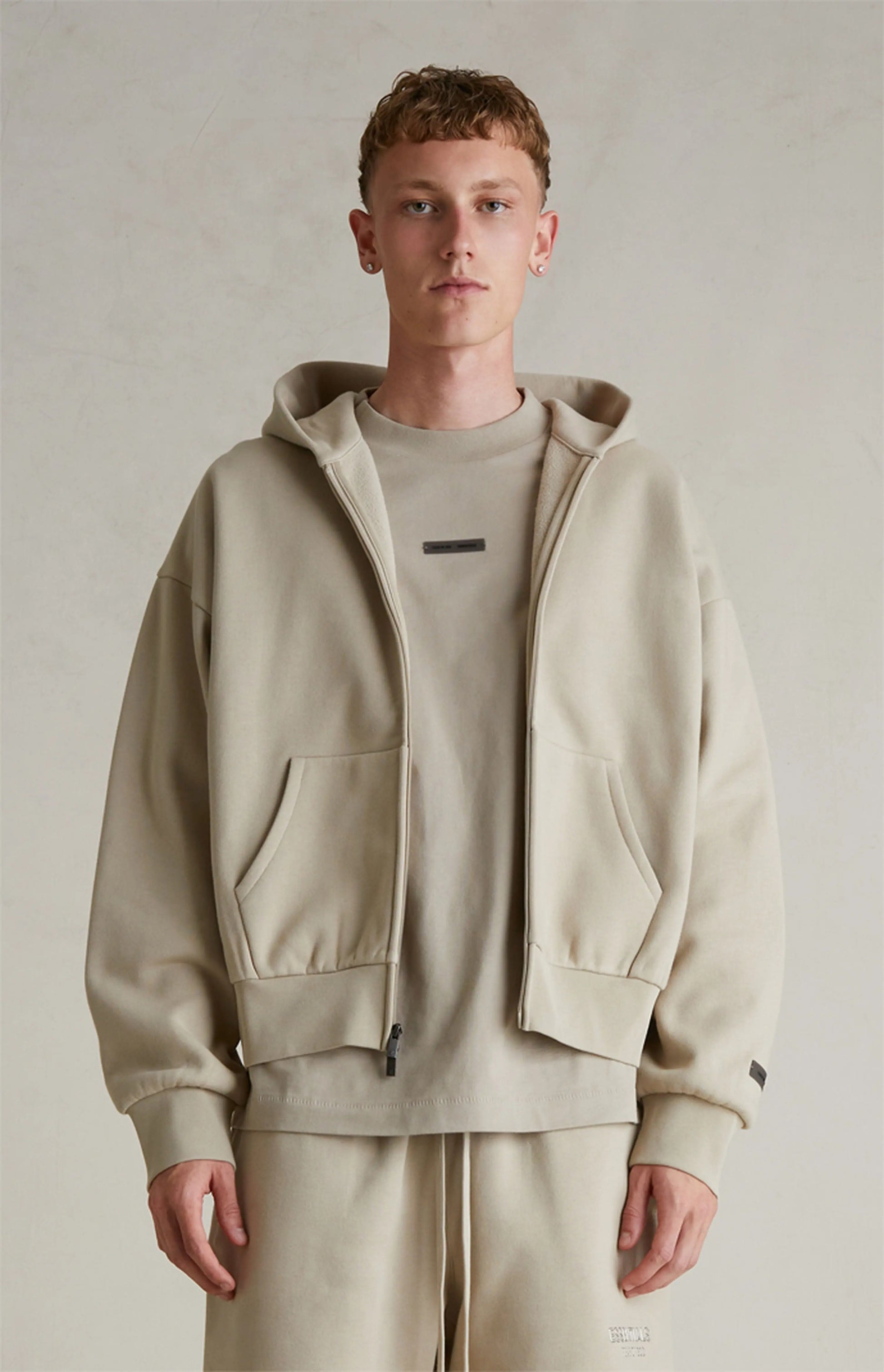 Essentials FEAR OF GOD Lounge Fleece Hoodie Metallic 2025 - SECOND SOURCE