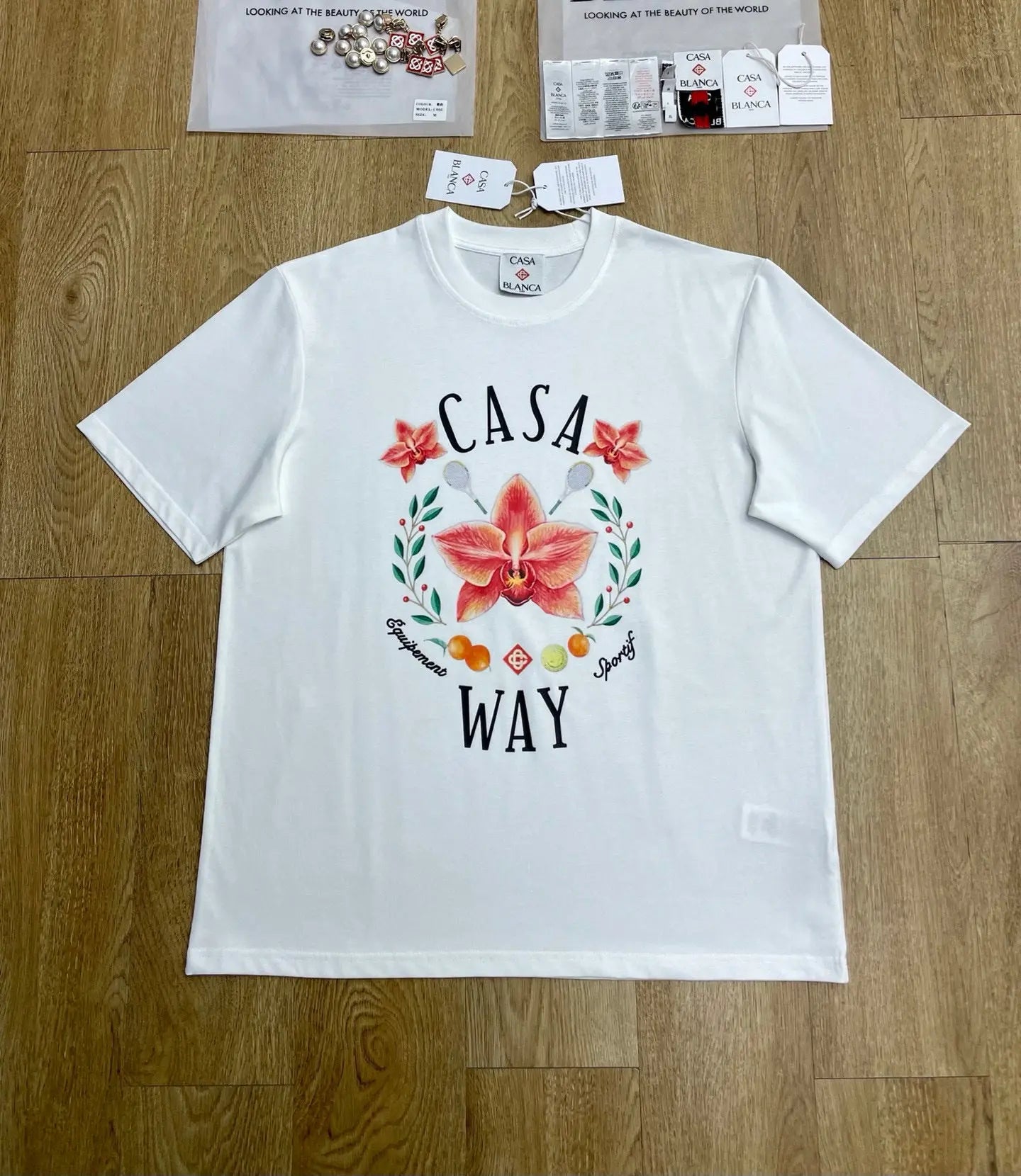 Casa Blanca Orchid Tennis Tee - SECOND SOURCE