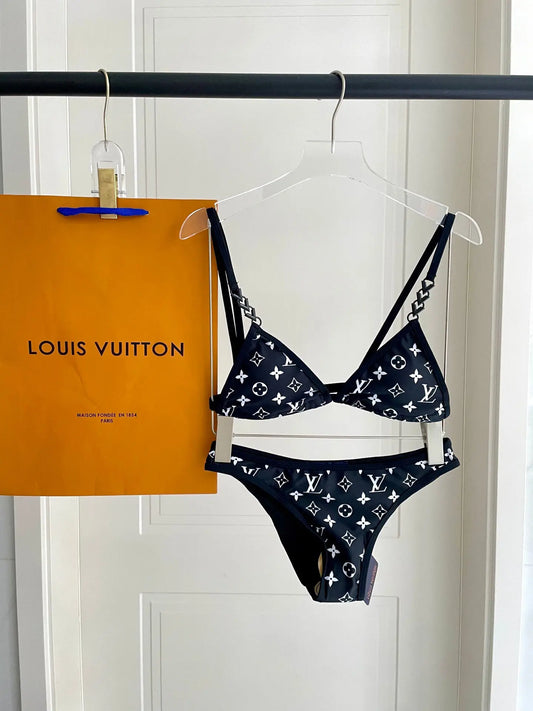Louis Vuitton Swimwear Bikini in Black SECOND SOURCE