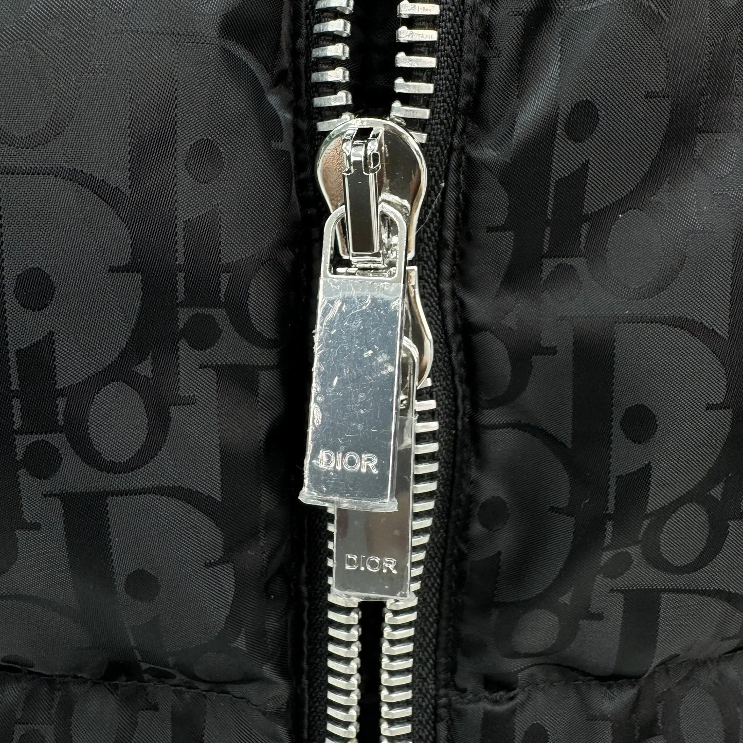 Dior Oblique Monogram Puffer In Black SECOND SOURCE