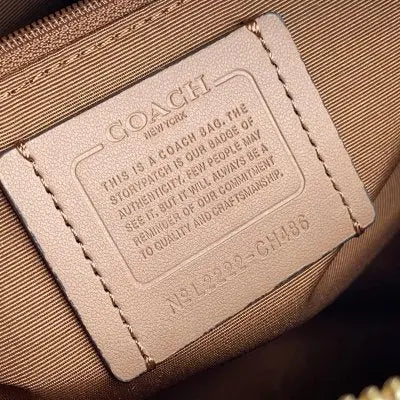 Coach Rowan Satchel Bag In Signature Canvas Sand SECOND SOURCE